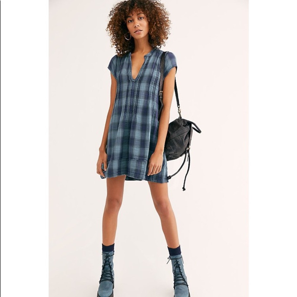 CP Shades Free People River Plaid Tunic